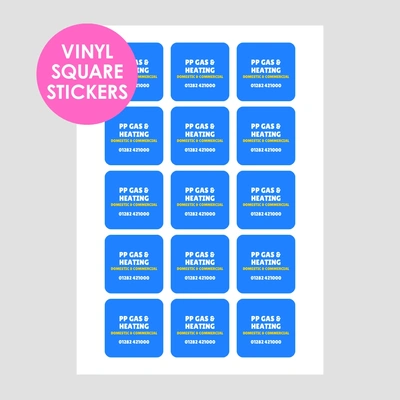  Vinyl Square Heating Stickers