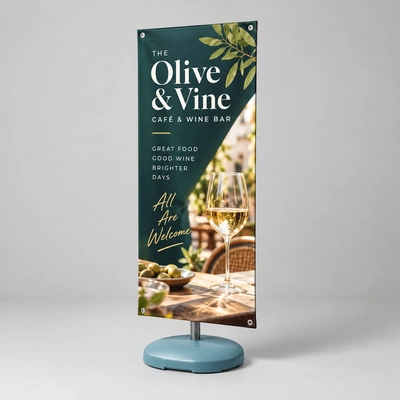  Outdoor Banner Stand