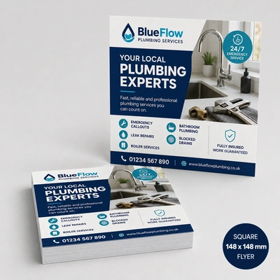  148mm X 148mm Square Flyer Printing