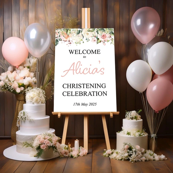  Christening Welcome Board