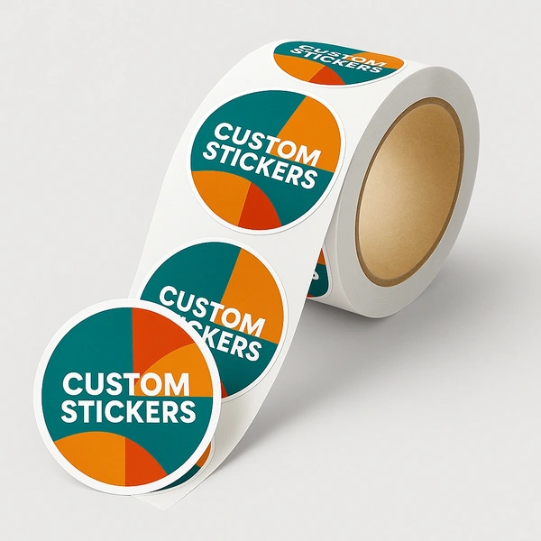  Circle Stickers On A Roll Printing