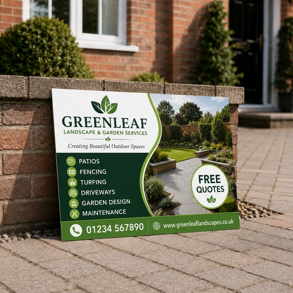  Landscapers Site Board